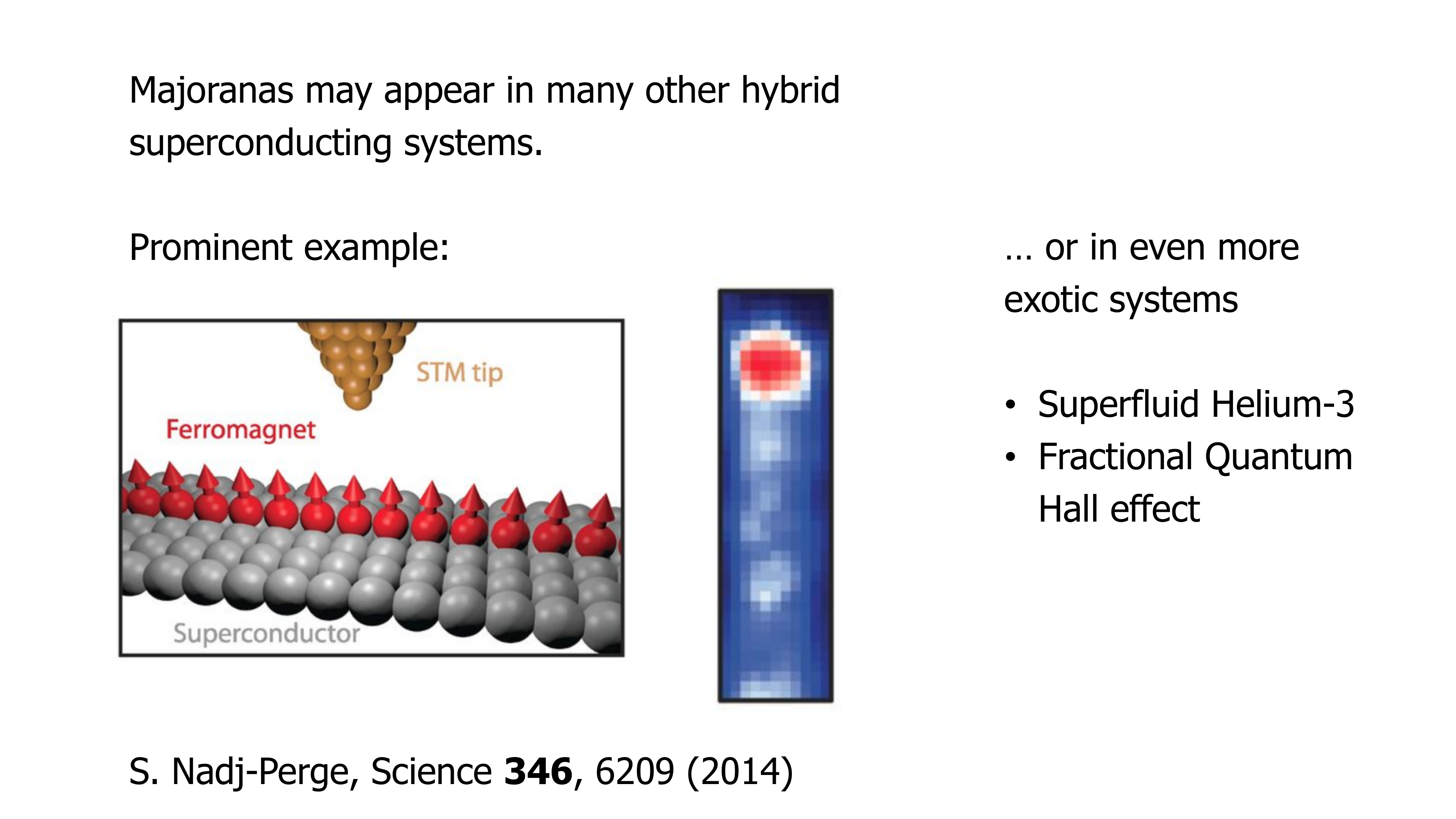 Lecture slide: Majorana experiments